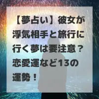 彼女が浮気相手と旅行に行く夢のサムネイル