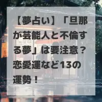 旦那が芸能人と不倫する夢のサムネイル