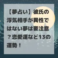 彼氏の浮気相手が異性ではない夢のサムネイル