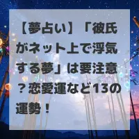 彼氏がネット上で浮気する夢のサムネイル