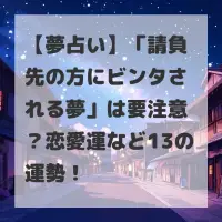 請負先の方にビンタされる夢のサムネイル