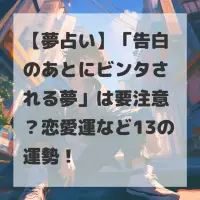 告白のあとにビンタされる夢のサムネイル