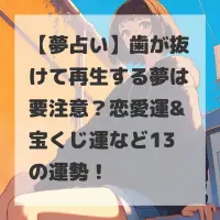 歯が抜けて再生する夢のサムネイル