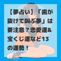 歯が抜けて叫ぶ夢のサムネイル