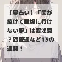 歯が抜けて職場に行けない夢のサムネイル