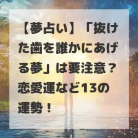 抜けた歯を誰かにあげる夢のサムネイル