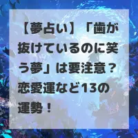 歯が抜けているのに笑う夢のサムネイル