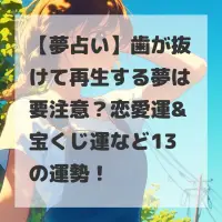 歯が抜けて再生する夢のサムネイル