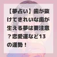 歯が抜けてきれいな歯が生える夢のサムネイル
