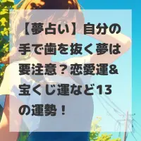 自分の手で歯を抜く夢のサムネイル