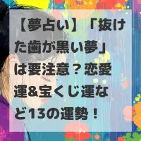 抜けた歯が黒い夢のサムネイル