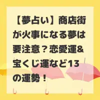 商店街が火事になる夢のサムネイル