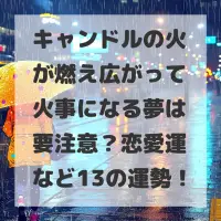 キャンドルの火が燃え広がって火事になる夢のサムネイル