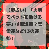 火事でペットを助ける夢のサムネイル