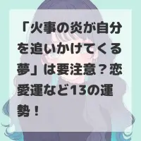 火事の炎が自分を追いかけてくる夢のサムネイル