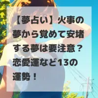 火事の夢から覚めて安堵する夢のサムネイル