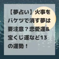 火事をバケツで消す夢のサムネイル