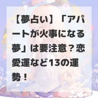 アパートが火事になる夢のサムネイル