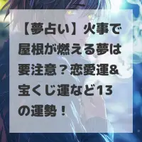 火事で屋根が燃える夢のサムネイル