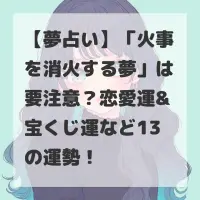 火事を消火する夢のサムネイル