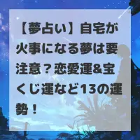 自宅が火事になる夢のサムネイル