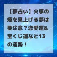 火事の煙を見上げる夢のサムネイル
