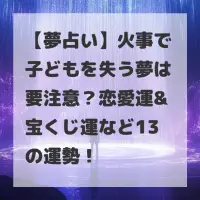 火事で子どもを失う夢のサムネイル