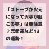 ストーブが火元になって火事が起こる夢のサムネイル