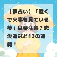 遠くで火事を見ている夢のサムネイル