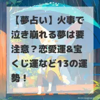 火事で泣き崩れる夢のサムネイル