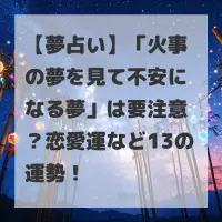 火事の夢を見て不安になる夢のサムネイル