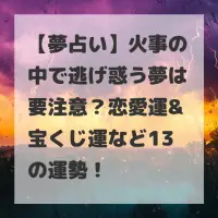 火事の中で逃げ惑う夢のサムネイル