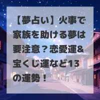 火事で家族を助ける夢のサムネイル