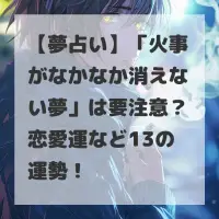 火事がなかなか消えない夢のサムネイル