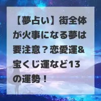 街全体が火事になる夢のサムネイル