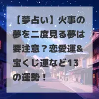 火事の夢を二度見る夢のサムネイル