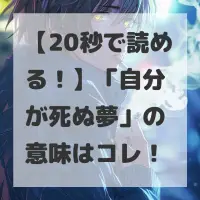 自分が死ぬ夢のサムネイル