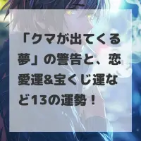 クマが出てくる夢のサムネイル