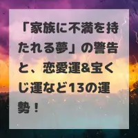 家族に不満を持たれる夢のサムネイル