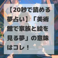 美術館で家族と絵を見る夢のサムネイル