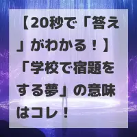 学校で宿題をする夢のサムネイル
