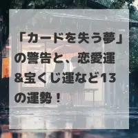 カードを失う夢のサムネイル画像