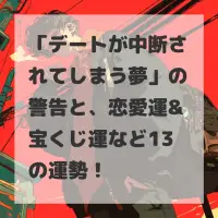 デートが中断されてしまう夢のサムネイル