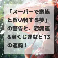 スーパーで家族と買い物する夢のサムネイル