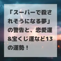 スーパーで殺されそうになる夢のサムネイル