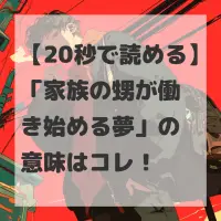 家族の甥が働き始める夢のサムネイル
