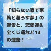 知らない家で家族と暮らす夢のサムネイル