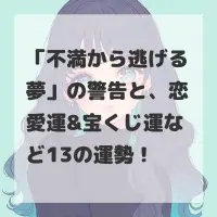 不満から逃げる夢のサムネイル