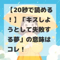 キスしようとして失敗する夢のサムネイル