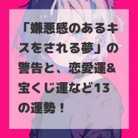 嫌悪感のあるキスをされる夢のサムネイル